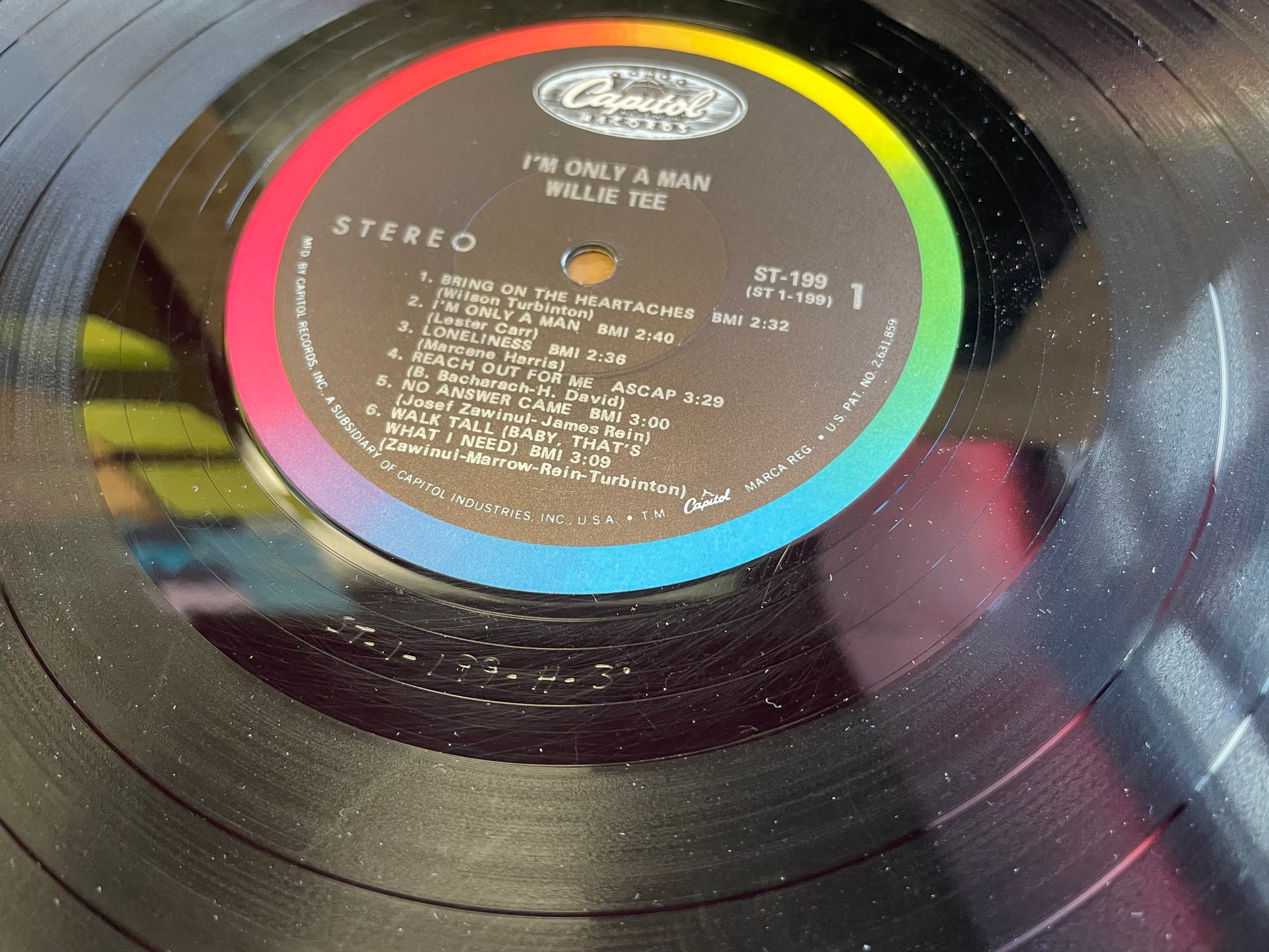WILLIE TEE - I'M ONLY A MAN (USED VINYL)