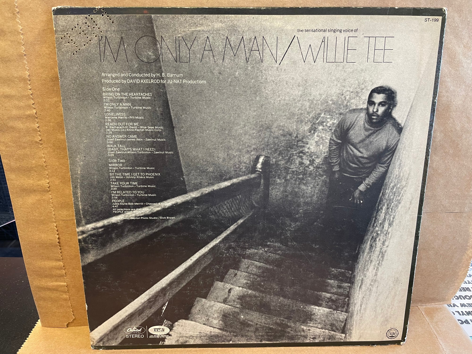 WILLIE TEE - I'M ONLY A MAN (USED VINYL)