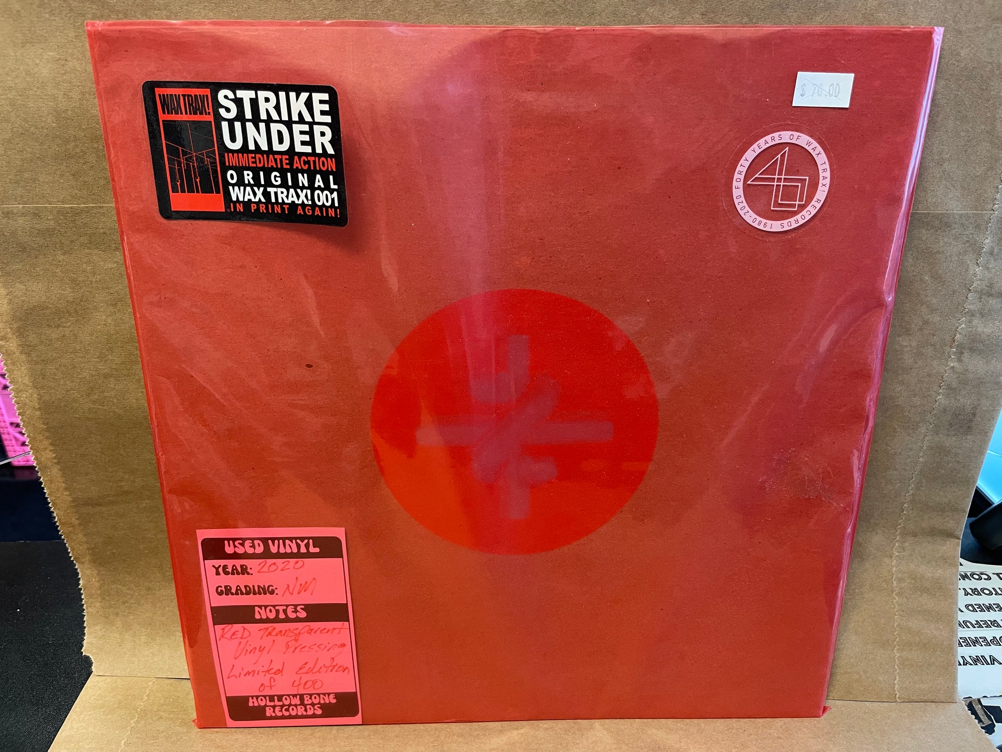 STRIKE UNDER - IMMEDIATE ACTION (USED VINYL)